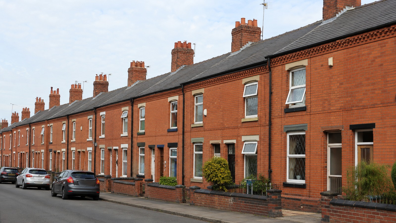 Older terraced housing roofscape